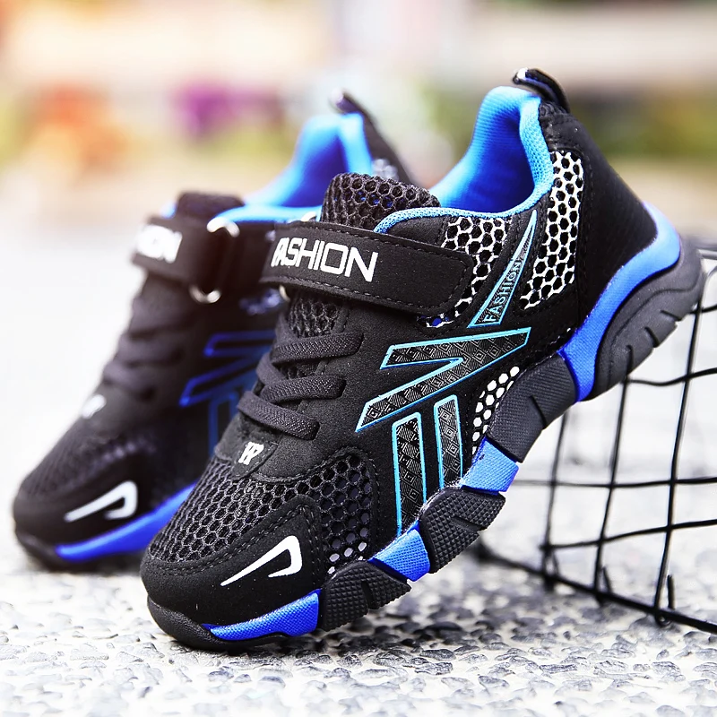 

Boys shoes 2019 new summer children's mesh sports shoes pupils hollowed out big children net single breathable