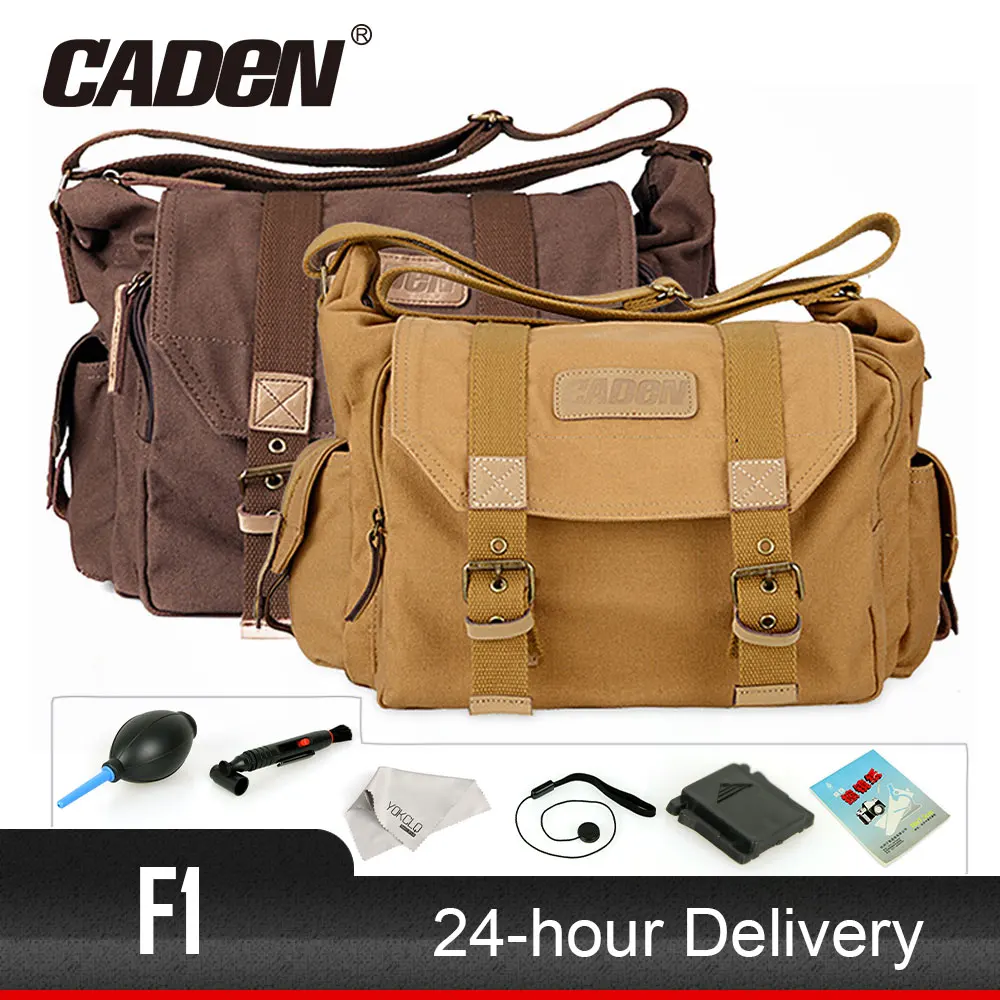 

Top-sale CADeN Camera Bag Sling Shoulder Bags Photo Video Soft Dslr Pack Case Travel Camera Cases For DSLR Canon Nikon Sony F1