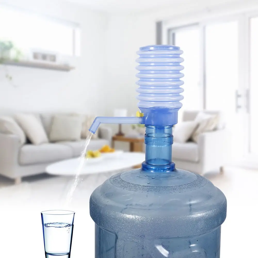Практичный Универсальный портативный пластиковый питьевой Ручной пресс ручной насос большой объем для бутилированной воды диспенсер