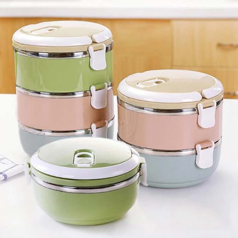 Stainless Steel dinnerware Sets Portable instant noodles bowl Food