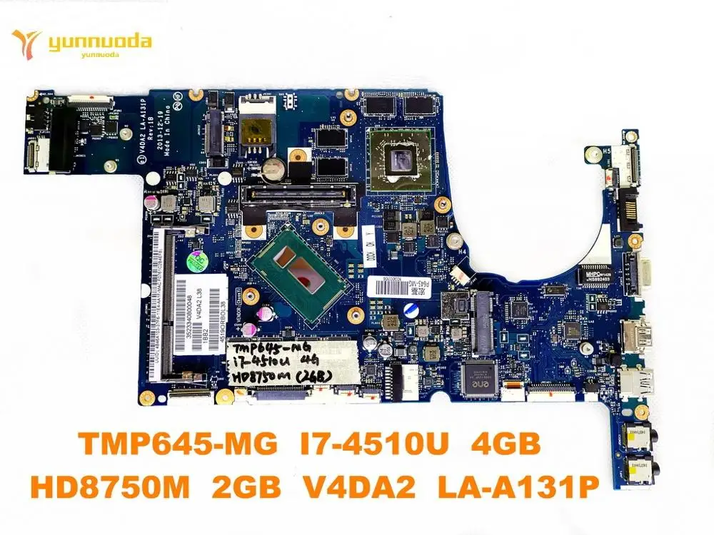 الأصلي لشركة أيسر TMP645-MG P645 اللوحة المحمول TMP645-MG I7-4510U 4 GB HD8750M 2 GB V4DA2 LA-A131P اختبار جيد شحن مجاني