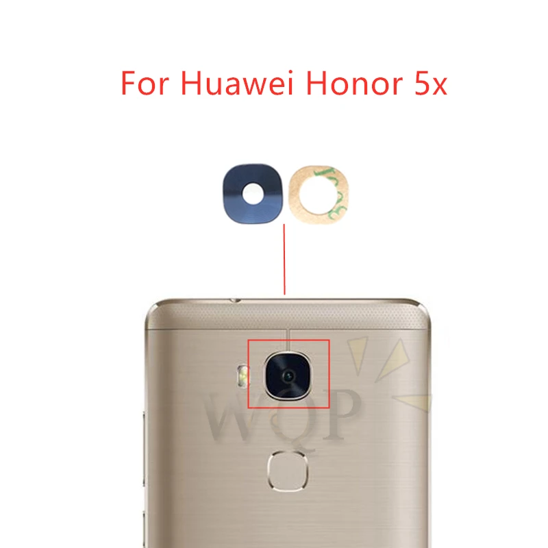 Стеклянный объектив основной задней камеры 2 шт. С клеевой наклейкой для Huawei Honor