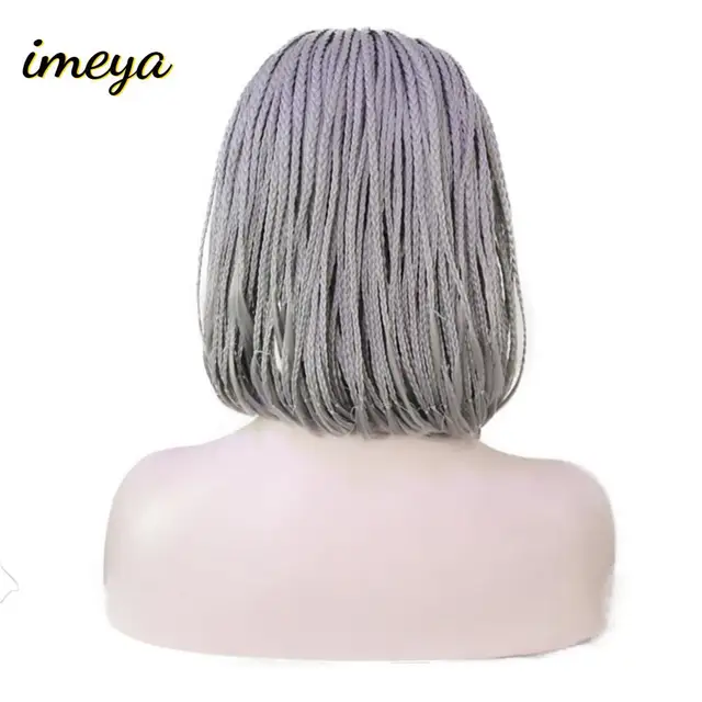 braided wigs grey