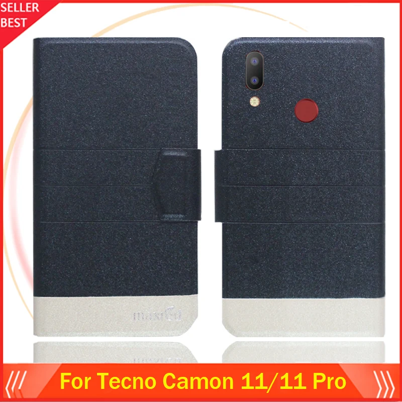 

5 Colors Hot!! Tecno Camon 11 11 Pro CF7 Case Customize Ultra-thin Leather Exclusive Phone Cover Folio Book Card Slots