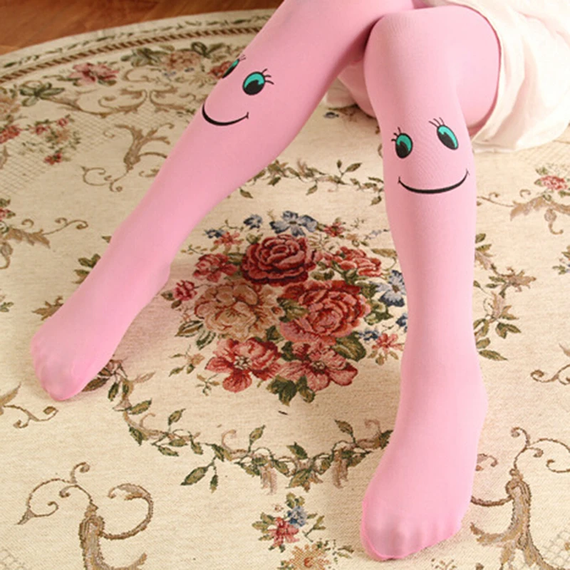 

Spring Autumn Girls Pantyhose Stockings Baby Girl Pantyhose Fashion Velvet Smile Face Pants Cute Kids Stocking Baby Pantyhose