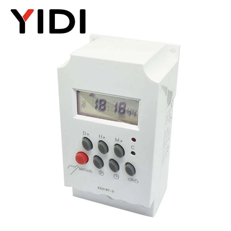 

Timer 25A 220VAC Heavy Duty Weekly Programmable Digital Time Switch Relay Din rail Electronic Timer switch 12V KG316T