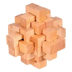 Горячие продажи древесины Cube Головоломки Логические игры игрушки для взрослых/Дети