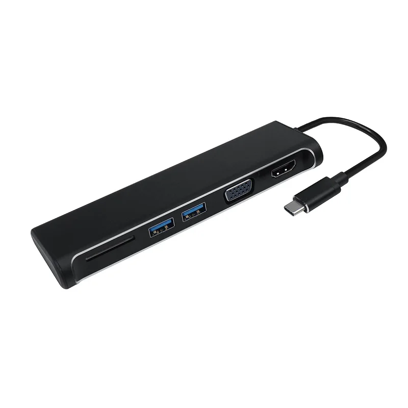 1-JZYuan-USB-HUB-USB-C-to-HDMI-4K-VGA-1080P-With-SD-Card-Reader-Type-C