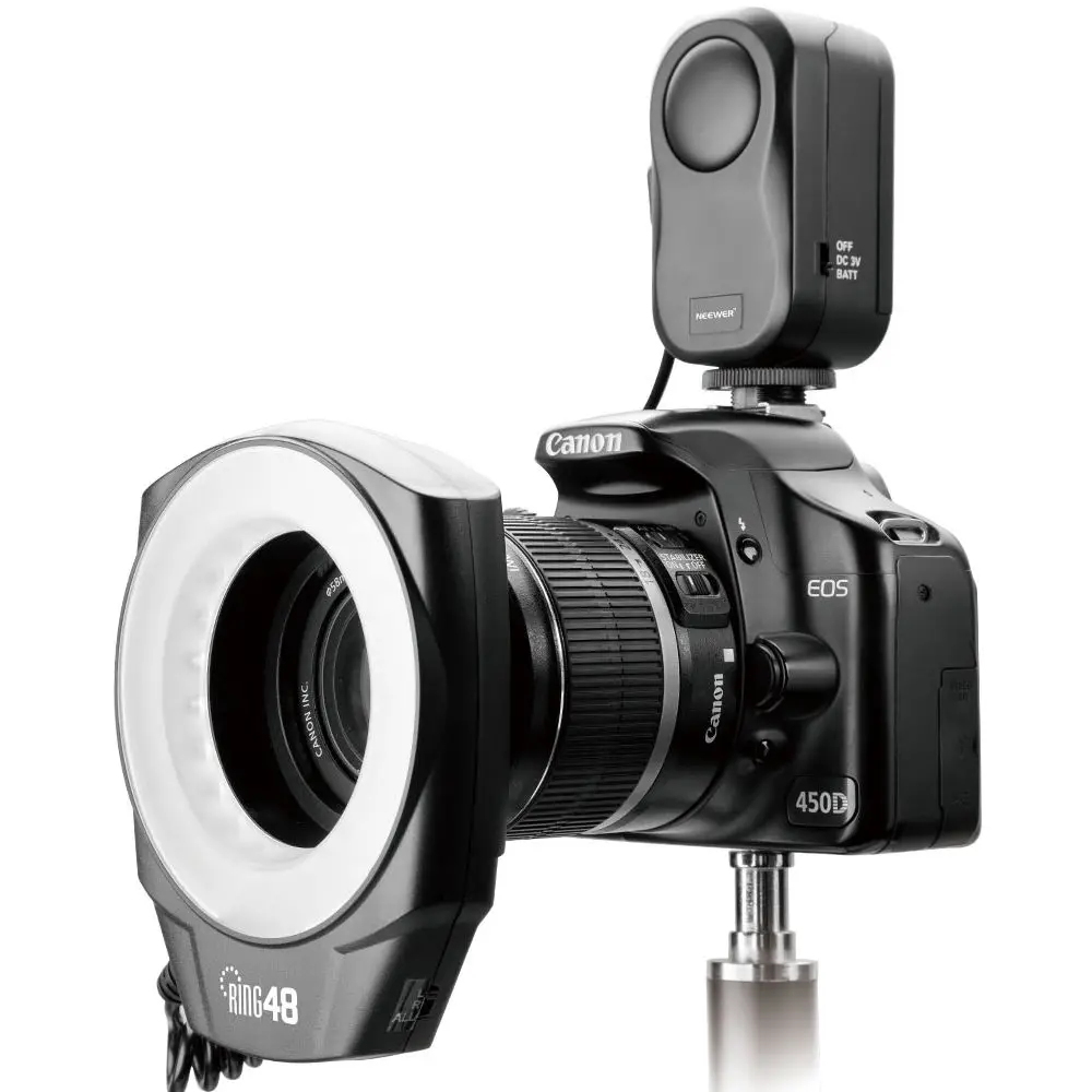 Godox RING48 макро кольцо со светодиодной подсветкой 48 шт. мощность для Nikon Pentax Canon Pentax Olympus DSLR камеры