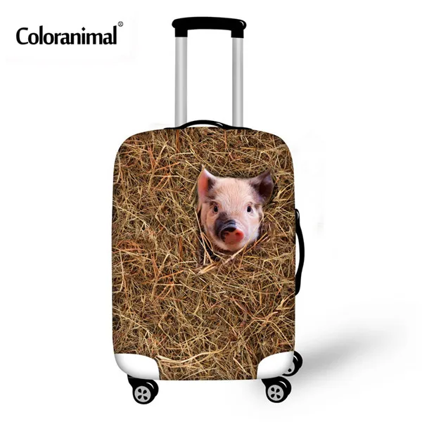 Coloranimal яркий чемодан для путешествий Чехол для 18-30 дюймов 3D животный принт багаж защитный Coves эластичные пылезащитные чехлы - Цвет: C0945