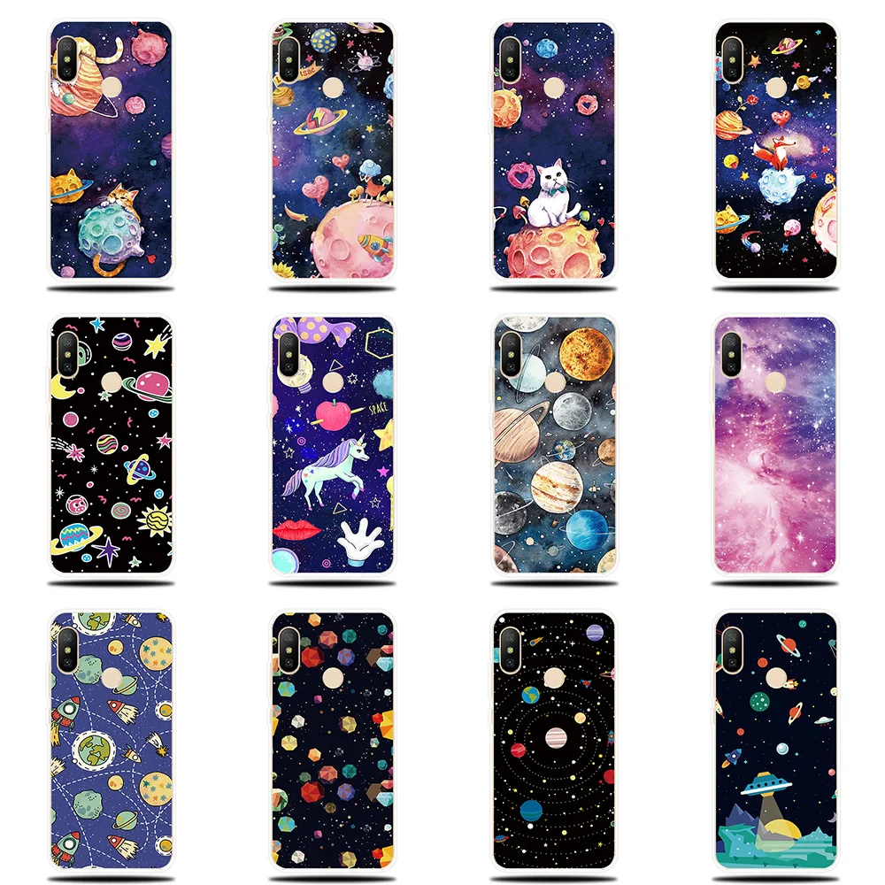 

Outer Space Planet Patterned Silicone Phone Case For Xiaomi Redmi Note 4 4X 4A 5 5A 6 6A 7 Pro Plus Prime Soft Cover Case Couqe