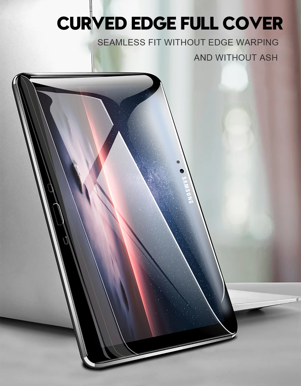 Защитная пленка для экрана samsung Galaxy Tab A 10,1 A 8,0 10,5 9D с закругленными краями из закаленного стекла для Galaxy Tab S5e S4 S6