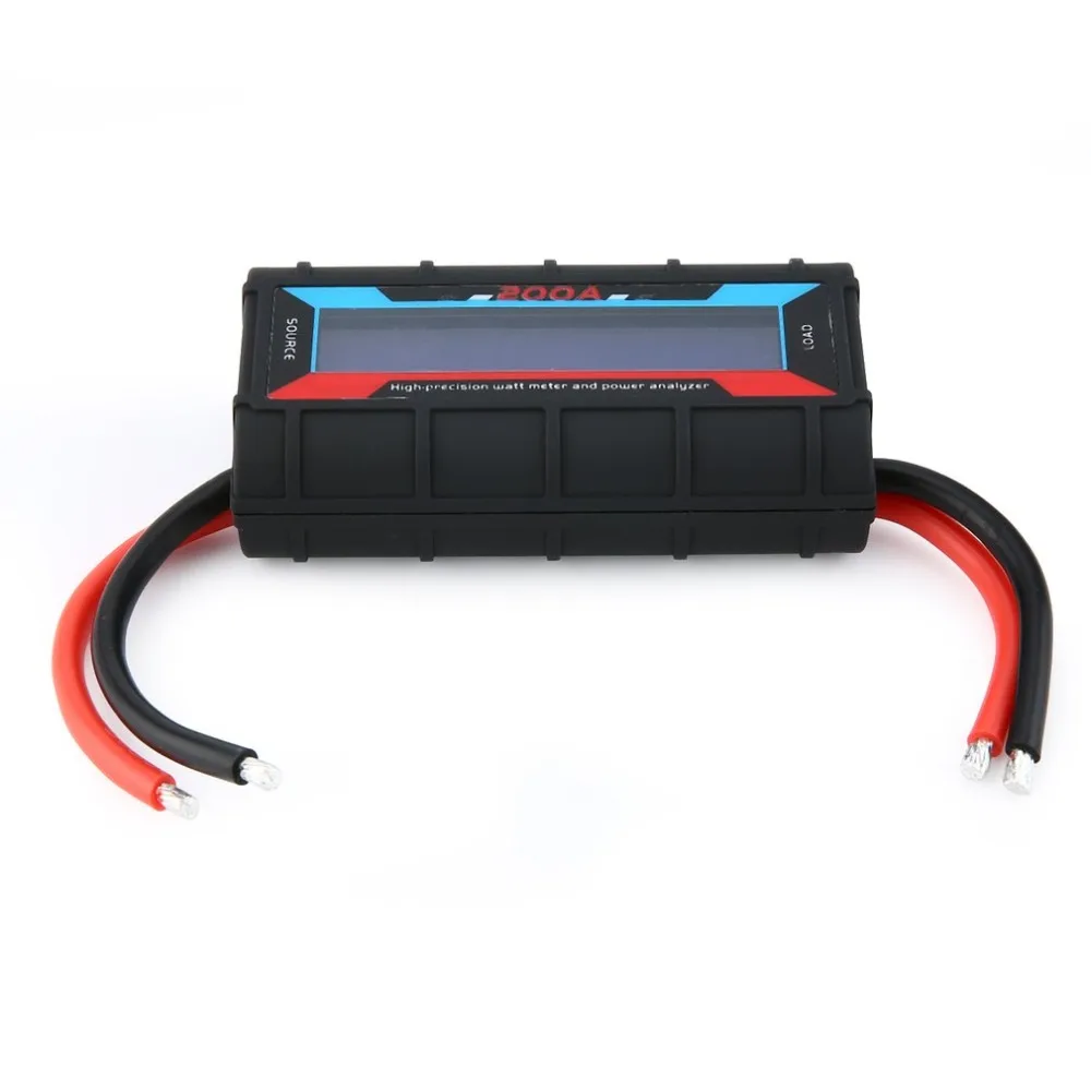

200 Amps Power Analyzer RC Watt Meter with LCD Screen for RC Battery Solar Wind Power