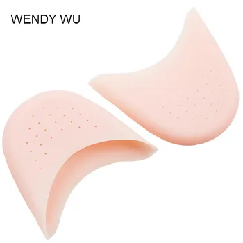 

2018 Hot Sale 1 pair 2pieces Silicone Gel Toe Breathable Soft Ballet Pointe Dance Shoes Pads Foot Care Protector Leather Shoes