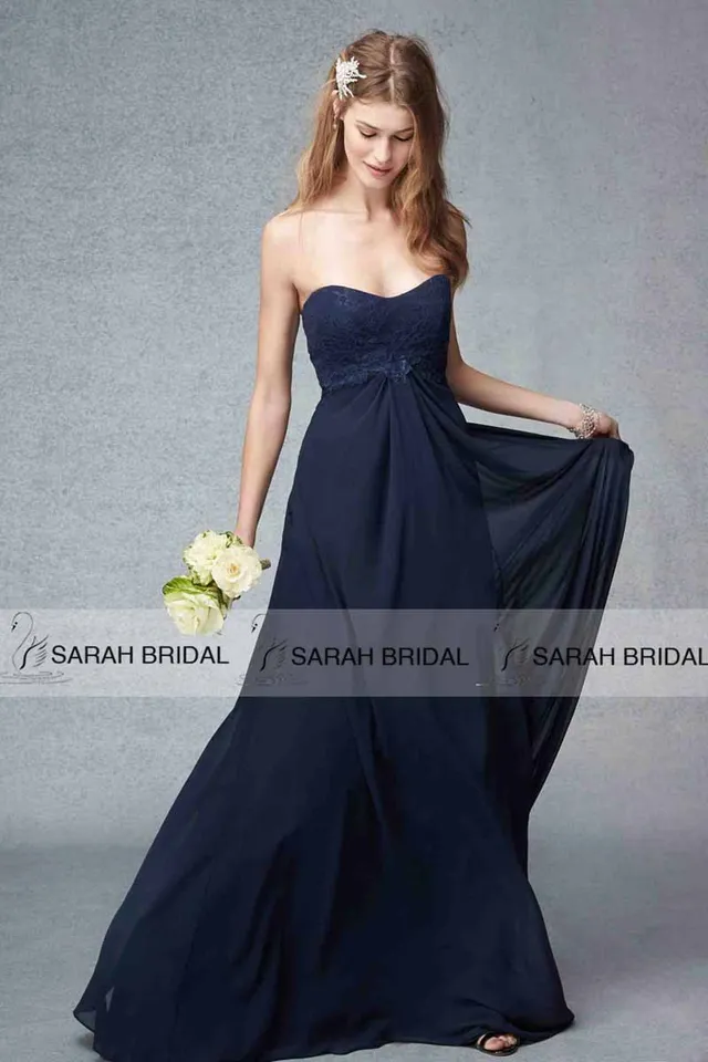 navy blue maternity bridesmaid dress