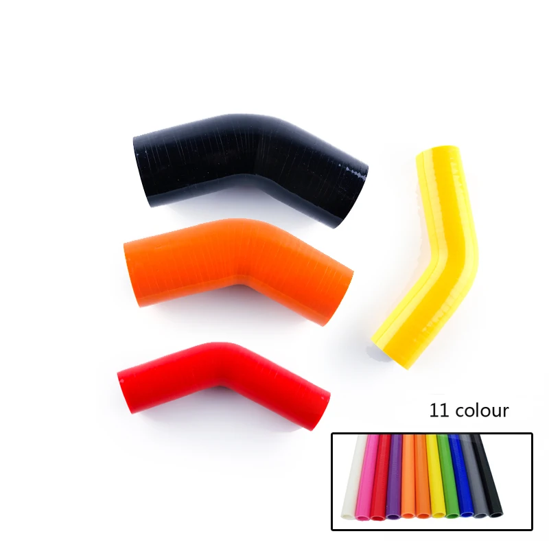 

id:6mm-35mm SILICONE ELBOW 45 BEND DEGREE HOSE
