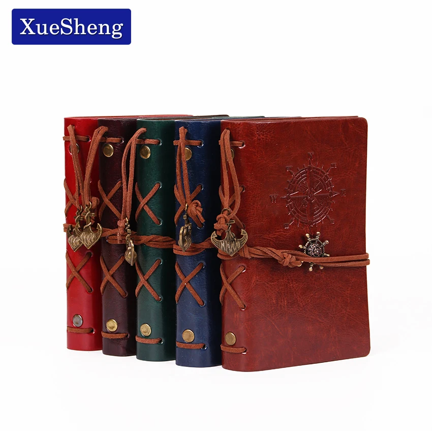 1PC Spiral NoteBook Diary Book Vintage Pirate Anchors PU Leather Note Book Replaceable Xmas Gift Traveler Journal 1PC Spiral NoteBook Diary Book Vintage Pirate Anchors PU Leather Note Book Replaceable Xmas Gift Traveler Journal