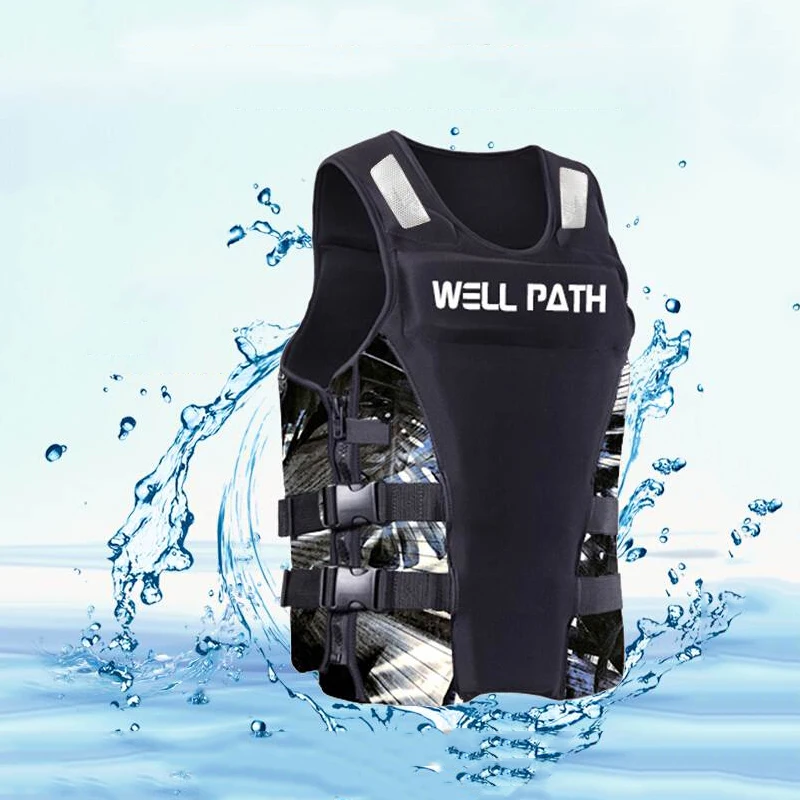 

XS-XXXL Professional Life Jacket Neoprene 35kg-100kg Adult Kids Women Life Vest Swimming Drifting Surfing Fishing Safety jackets