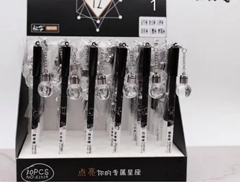 

creative Constellation lamp gel pen cartoon stationery prize kawaii student pen office write sign pen black neutral pen 30pc/lot