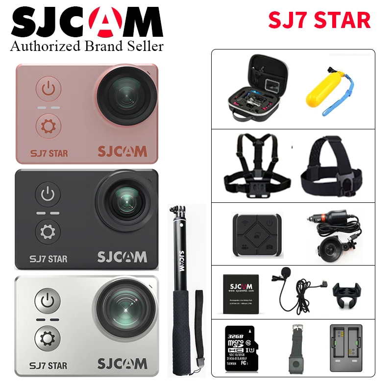 

Genuine SJCAM SJ7 STAR Ambarella Action Camera 4K Ultra HD WiFi DVR Car Camera Underwater Waterproof Mini Drone Video Camera DV