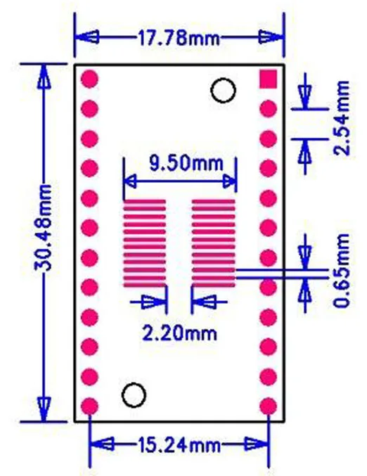 20 шт. smd для dip IC АДАПТЕР 0 65 мм 1 27 SOP24 SSOP24 TSSOP24 DIP24 конвертер гнездо PCB шаг плата