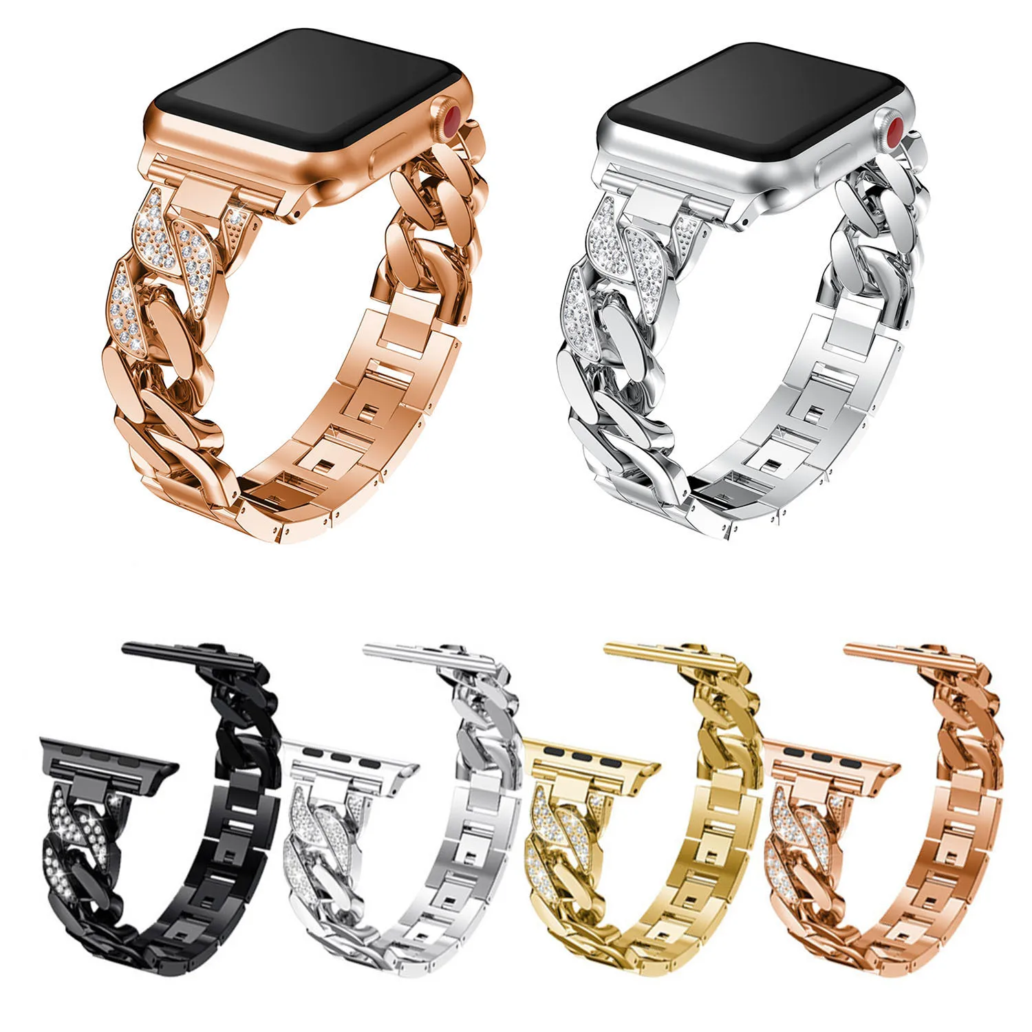 Ремешок металлический женский для Apple Watch Band Series 5 4 3 2 1 38/42/40/44 мм|Ремешки часов| |