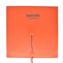 400 мм 12 V 400 Вт силиконовый резиновый гибкий нагреватель коврик с 3m ленты или клея на задней панели