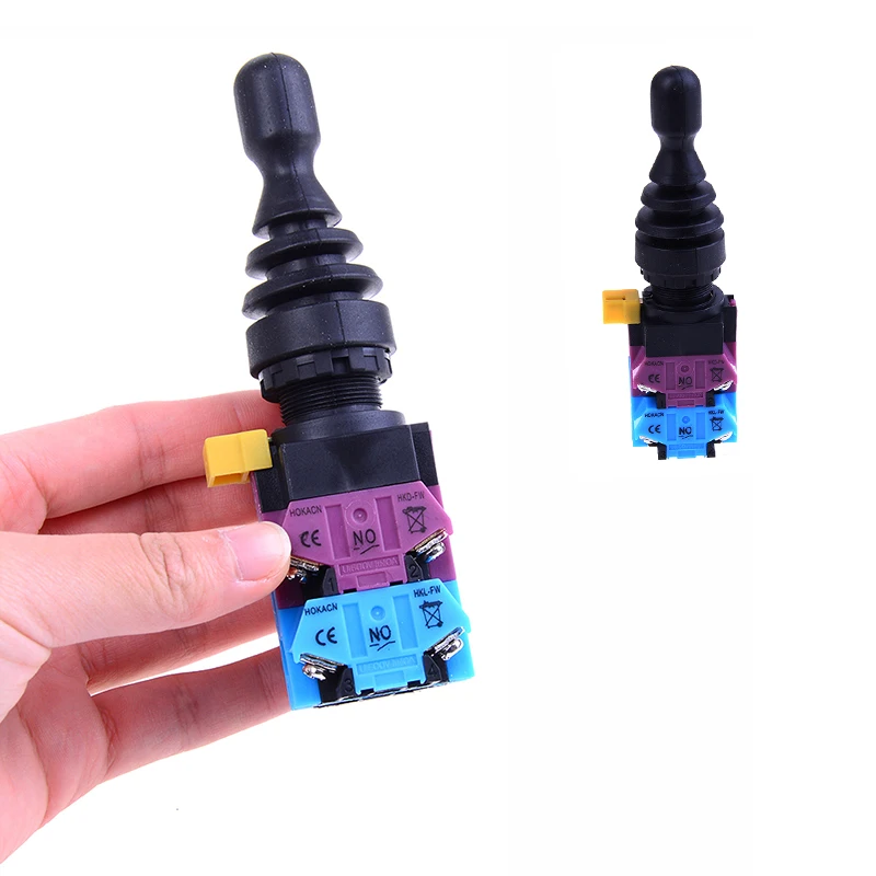 1Pcs 22mm 4NO 4 Position Waterproof Self-restoring Momentary Monolever Joystick Switch HKD-FW24 For Game Console