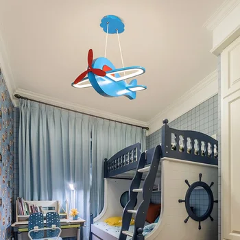 

Modern led Chandelier For Children's room boy aircraft light personality creative cartoon girl LED bedroom Chandeliers Fixtures