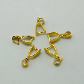 

600pcs/lot Gold Bail Beads Findings 6*16mm for Necklace DH-FKG010-19