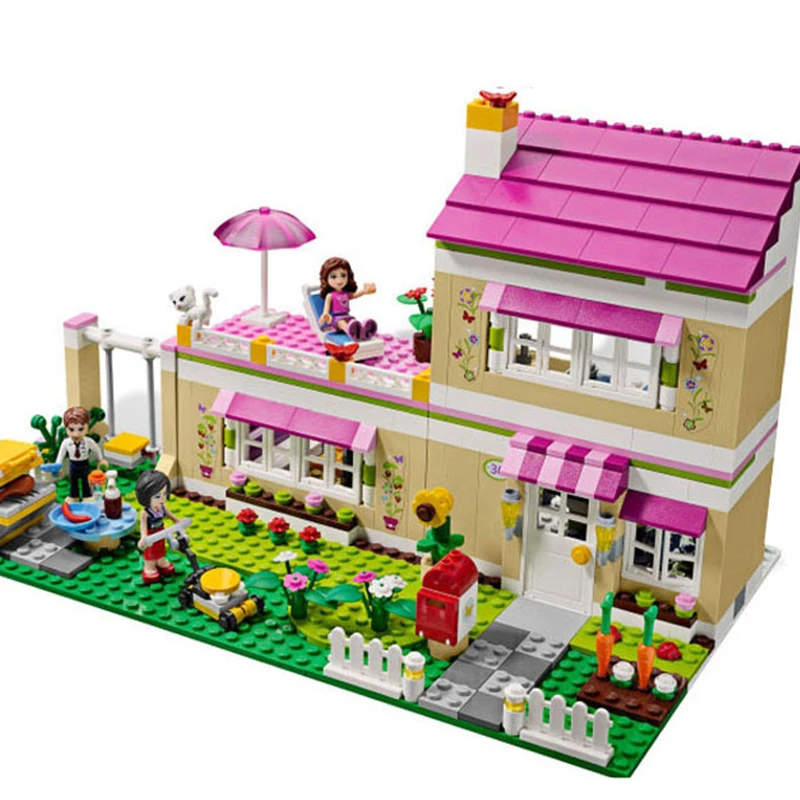 

Compatible with Legoinglys Friends Olivia's House building bricks blocks Toys for children Girl Game Castle Gift