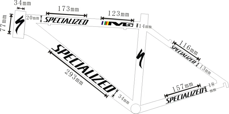 

New Road Bike Mountain Frame Decal Bisiklet Aksesuar Reflective Sticker