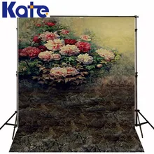 Kate картина маслом Ретро фон цветок кирпичная стена фоны для фотостудии хлопок васабль фотография фон