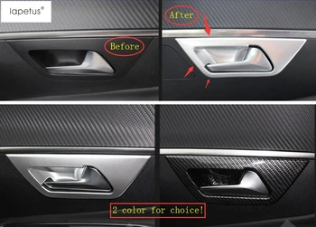 

Lapetus Accessories For Peugeot 5008 GT 2017 - 2020 ABS Inner Car Door Pull Doorknob Handle Bowl Molding Cover Kit Trim 4 Piece