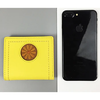 

10.8*9.6*2cm Lowers Pu Leather Money Clips Women's Purse Female Wallet Passport Cover Case Cover Clerk Clutches Bags