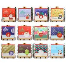 Маленький вырез креативная открытка на день рождения на заказ Милая Рождественская открытка на день рождения Рождество