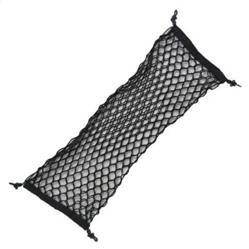 1 Pcs 9040 Dual-layer Vertical Shielding Net Trunk black Luggage Net Universal Car String Bag Storage Net high quality (7)