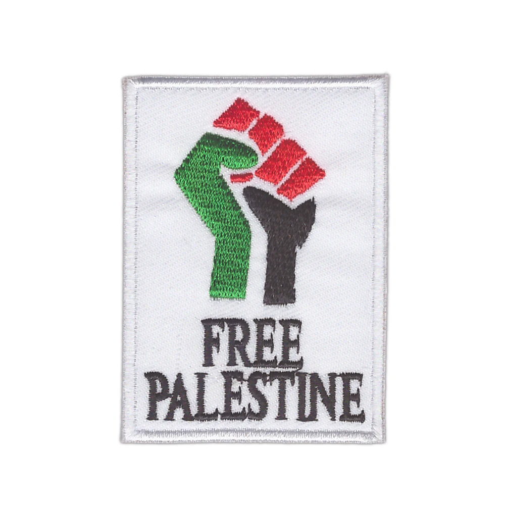 

new arrive FREE PALESTINE PALESTINIAN FLAG PATCH patches backpack BADGE IRON ON EMBROIDERED 75%emb