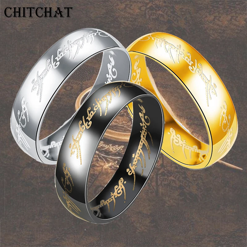 

316L Stainless Steel One Ring of Power the Lord of The Ring Hobbit Lverd Of The Ring For Man Woman Fan Jewelry