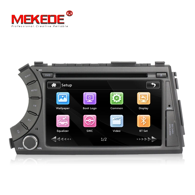 Cheap Factory price 2DIN CAR dvd player GPS For Ssang yong Ssangyong Actyon Kyron 2005-2013 bluetooth radio SWC Free Navitel MAP MIC 3
