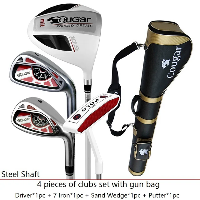 Brand Cougar Full Mini Half mens golf clubs complete set full golf irons set graphite shafts