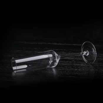 

Creative Pure Manual Blowing Goblet No bubbles Champagne Glass Lead-free Crystal Wine Glass Transparent Diamond Hand Glass 6pcs