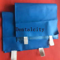 2 шт. синий стоматологическое кресло коврик Зубные Блок Искусственная кожа пылезащитный чехол protector