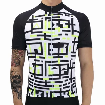 

Pro Team Cycling Clothing Ropa Ciclismo Moisture Wicking MTB Bicycle Cycling Jerseys 2017 Brand Mans Black Pattern Racing Bike