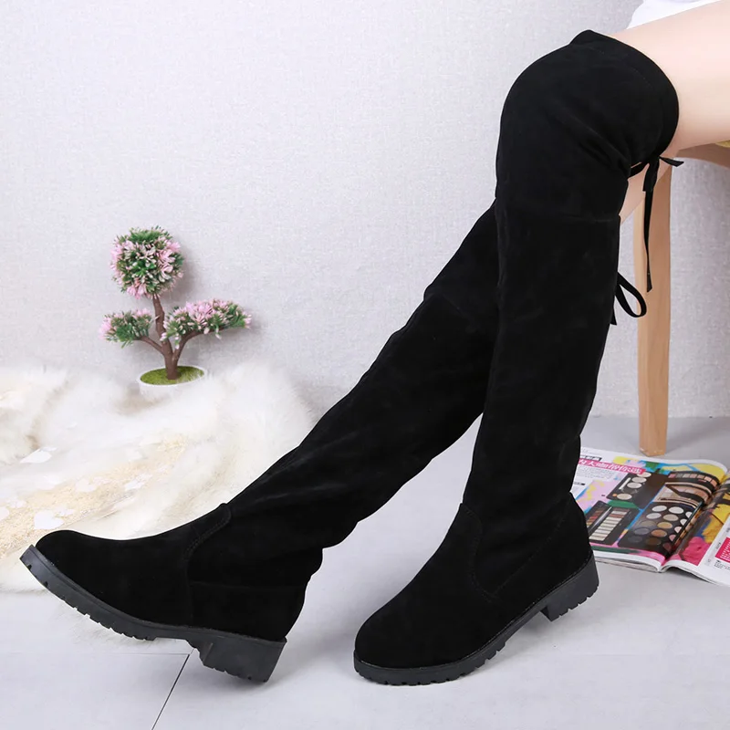 Г., новые зимние женские однотонные повседневные ботинки с круглым носком Модные теплые и удобные бархатные ботинки, j95