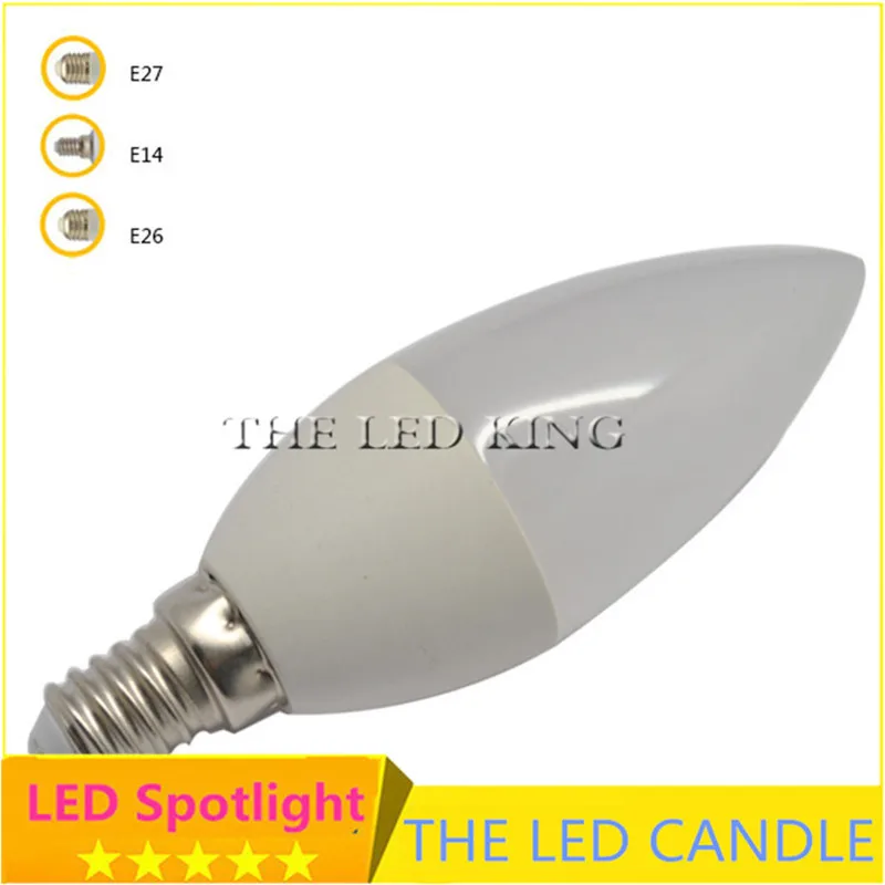 

SonQin 9W 5W light E14 candle lamp No flicker LED bulbs SMD 2835 AC220V-240V