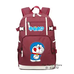 Новинка 2017 года высокое качество японский мультфильм Doraemon Рюкзак Kawaii печати рюкзак холст Школьные ранцы для Обувь для девочек Для женщин