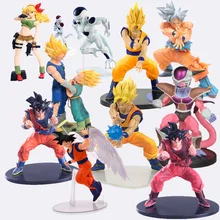 Dragon Ball Z estatuilla Vegeta bañadores Goku hijo Gohan cell freezer Lunchi cero Majin Buu. Figuras de acción juguete coleccionable 11-23cm