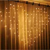 2016 Good quality 2M x 1.5m Heart Shape 124 Hearts LED String Holiday Light Christmas Wedding Decoration Curtain lights ► Photo 3/6