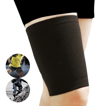 

Black Color Leg Sleeve Support Brace Knee Pads Kneepad Basketball Sport Compression Calf Stretch Brace Thigh Skin Protector Safe